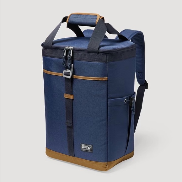 NEW Eddie Bauer Bygone Backpack 20L BeachTravel Sports Cooler w/ Handle Navy